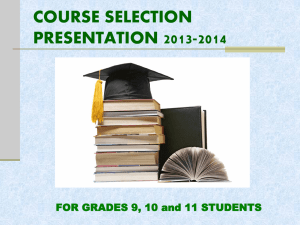 HTHS Course Selection Presentation - Web