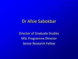 Dr Afsie Sabokbar - University of Oxford
