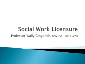 Social Work Licensure