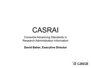 CASRAI Introduction - David Baker