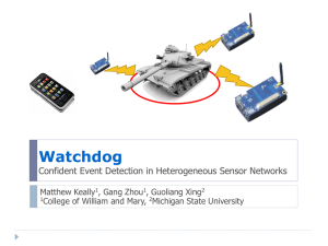 Watchdog Confident Event Detection in Heterogeneous Sensor