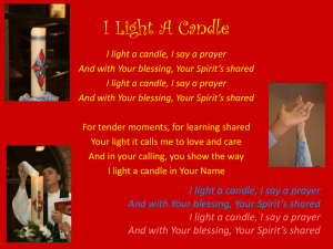 I Light A Candle - Butterfly Music