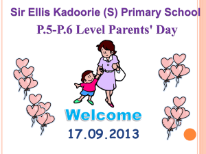 P.5-6 Level parents - Sir Ellis Kadoorie Primary School