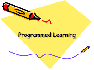 Programmed Learning - www.muthupandi.co.in