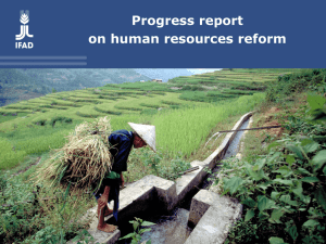 Progress report on human resources reform