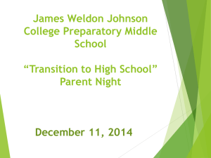 Transition to High School - Duval County Public Schools