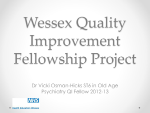 Wessex Quality Improvement Fellowship Projects