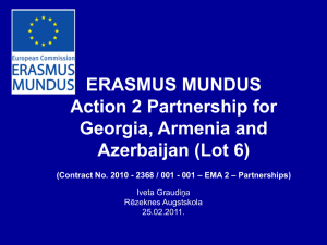 ERASMUS MUNDUS Action 2 Partnership for Georgia