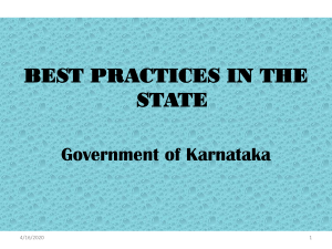 Karnataka - Ministry of Women and Child Development