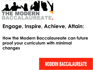 PowerPoint 5: Modern Baccalaureate