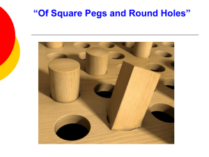 “Of Square Pegs and Round Holes”