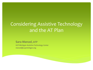 Re-thinking Your Role on the Assistive Technology Team