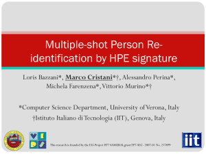 Multiple-shot Person Re-identification by HPE signature