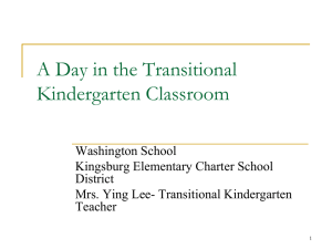 A Day in the TK Classroom