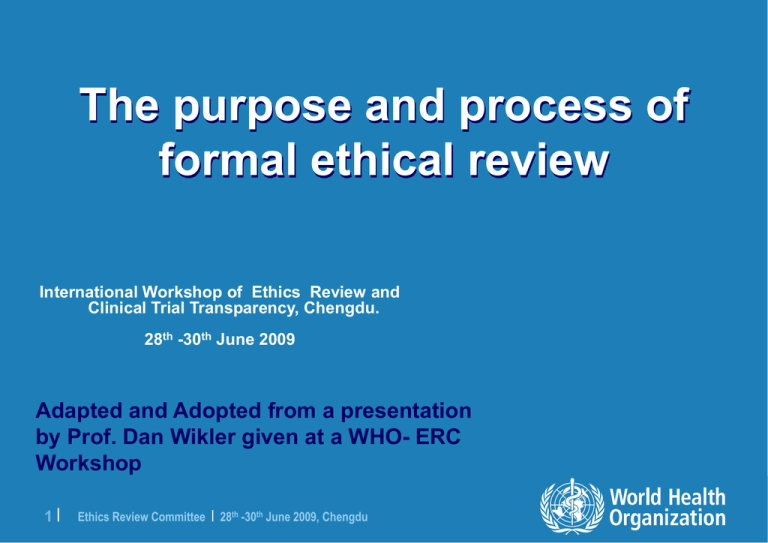 research ethics literature review