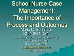 School Nurse Case Management - Charlotte