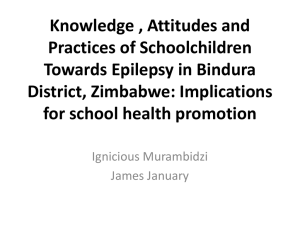Knowledge, attitudes and practice of secondary school children