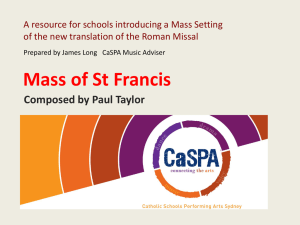 Mass of St Francis Resource