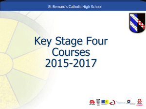 option A - St. Bernard`s Catholic High School