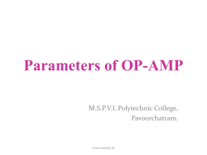 Parameters of OP-AMP