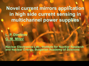 Novel current mirrors application in high side current