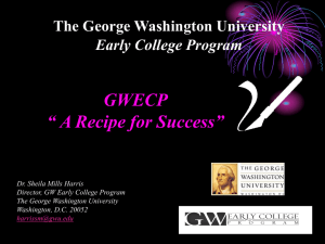The George Washington University Early College Program