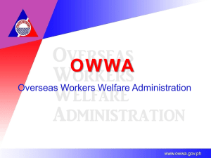 OWWA - Bureau of Local Employment