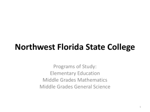 Elementary Education - Northwest Florida State College
