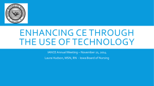 Enhancing CE Through the use of Technology
