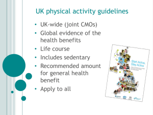 UK Physical Activity Guidelines