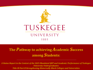 Pathway to Academic Success – Tuskegee University 2013