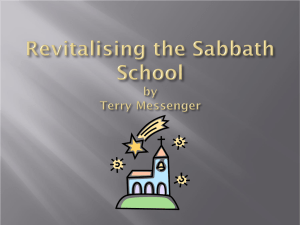 Revitalising the Sabbath School PowerPoint