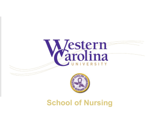BSN Program slideshow - Western Carolina University