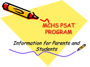 mchs psat program information for parents ppt