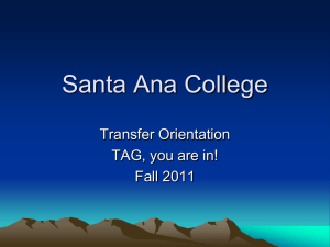 Requirements - Santa Ana College