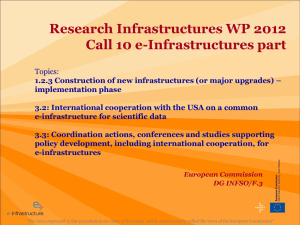 e-Infrastructures - CORDIS