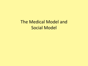Social model vs medical model