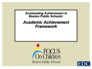Academic Achievement Framework - Curley K