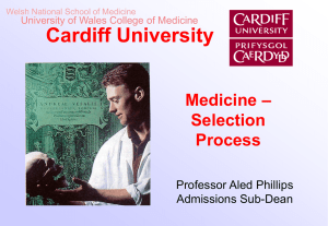 Our Selection Process - School of Medicine