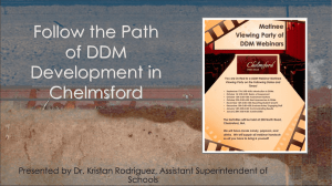 Chemlsford DDM Presentation for TA Session 2