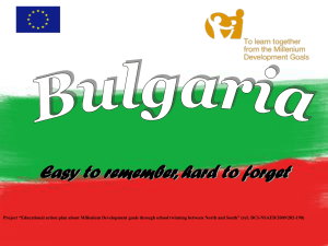 Bulgaria - Developmentgoals