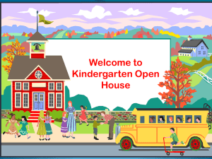 Kindergarten Literacy Presentation