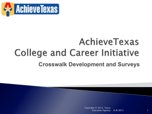 Achieve Texas College and Career Readiness Initiative