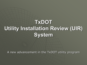 Utility Installation Review System
