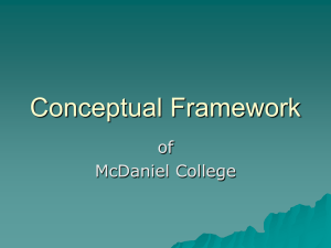 Conceptual Framework - McDaniel School Librarianship