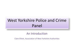 Police and Crime Panel - Yorkshire and The Humber Councils