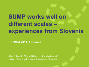 SUMP works well on different scales – experiences from