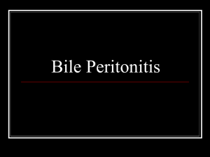 Bile Peritonitis