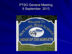 Mr. Loughran`s presentation “Welcomes PTSO Back to School”