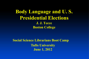 Body Language & US Presidential Elections